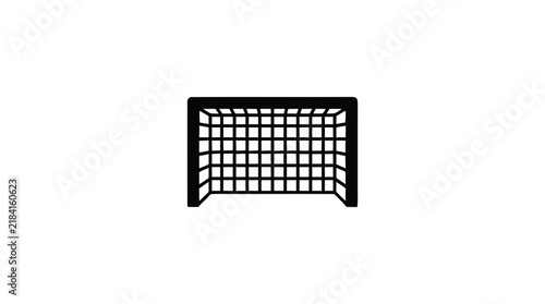 Vector illustration of soccer goal icon on a transparent background
