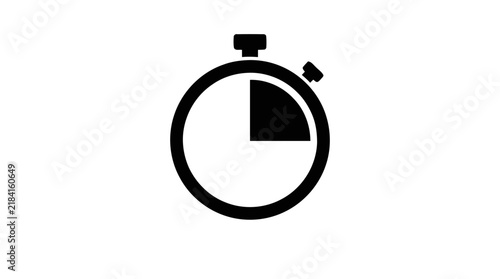 Vector illustration of stopwatch icon on a transparent background