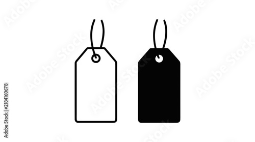 Vector illustration of price tag icon set for shopping and retail on a transparent background