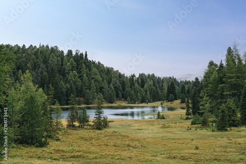 Schwarzsee near Turracher Hoehe, Carinthia, Austria