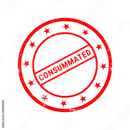 Принти на полотні Red consigned rubber stamp on white background, vintage grunge consignment seal,