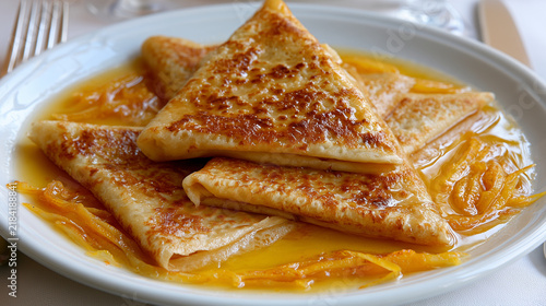 Crêpes Suzette with Beurre Suzette Sauce, Classic French Dessert