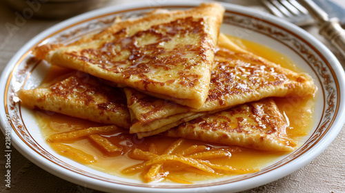 Crêpes Suzette with Beurre Suzette Sauce, Classic French Dessert
