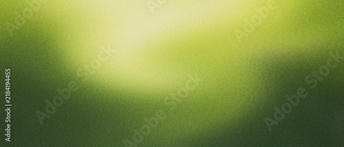 Abstract green gradient background with soft light glow. Minimalist lime and forest green texture with grainy film effect. Organic blurred nature backdrop for eco-friendly design and branding.