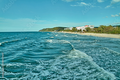 Misdroy-Miedzyzdroje , Strand Landschaft, Seebrücke und Meer