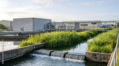 Wastewater treatment plant eco friendly water filtration facility
