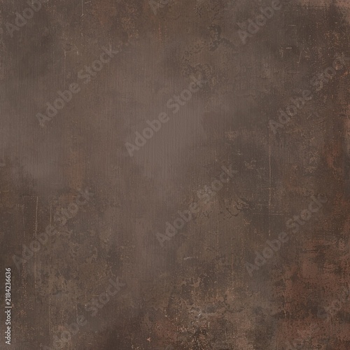 Muted Brown Grunge Texture with Aged Weathered Surface and Soft Copy Space