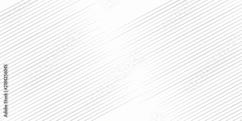 Cuadro en lienzo Abstract white and gray diagonal stripes background with halftone pattern textur