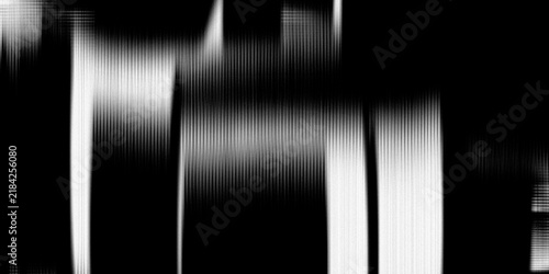 Cuadro en lienzo Monochrome glitch effect abstract background with scan lines and digital distort