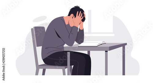Frustrated Student Overwhelmed With Studies And Deadlines