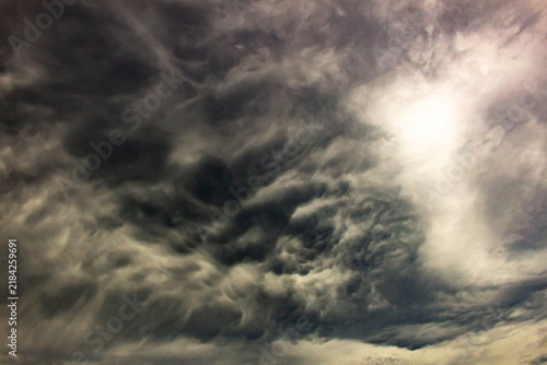 dramatic beautiful sky and clouds