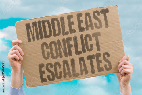 Obraz na plátně "Middle East Conflict Escalates" Tensions spike across region as diplomatic efforts stall