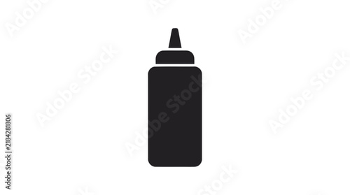 Vector illustration of squeeze bottle icon on a transparent background