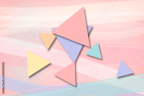 Cuadro en lienzo A clean pink pastel gradient with flowing wave bands creates a calm, uplifting atmosphere, perfect for backgrounds in beauty branding and modern presentations