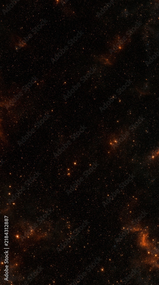 Fototapeta premium Thousands of stars fill the dark space, creating a warm glow as they shimmer slowly in the vastness of deep space.