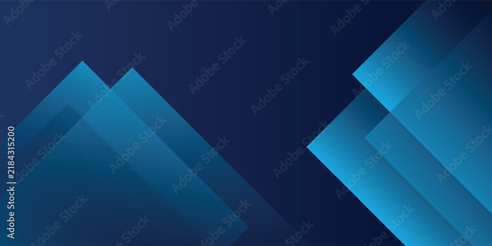Obraz premium Abstract background with modern and futuristic blue gradient geometric shapes. Futuristic technology concept
