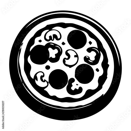 Japanese Food Illustration Set, Black and White Hand Drawn Clipart