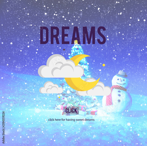 Obraz na płótnie Dreams Aspiration Believe Inspiration Motivation Concept