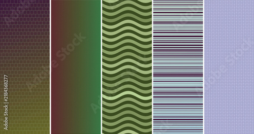 Abstract wavy green and gray background texture design Vector
