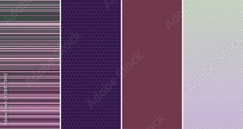 Abstract geometric pattern with blue and purple grid design Vector