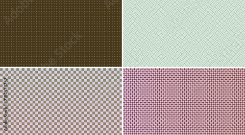 Abstract geometric pattern with red and gray grid design Vector