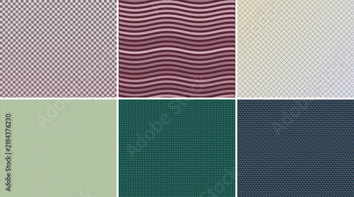 Abstract geometric and gradient pattern design collection Vector