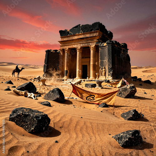 the ruined pre‑Islamic Arabian temple of Dhu'l‑Khalasa