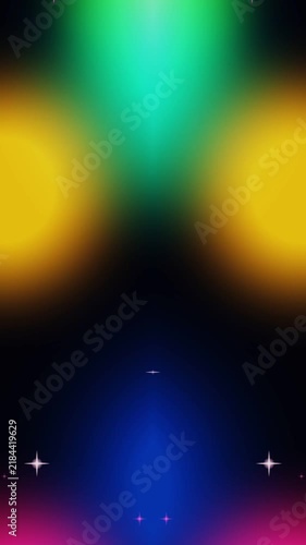 Abstract Colorful Light Transitions with Sparkles Background