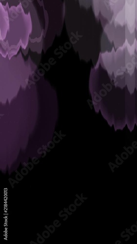 Ethereal Purple Jagged Waves and Dust Particles Vertical Motion Graphic