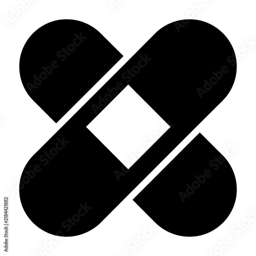 black and white abstract symbol logo