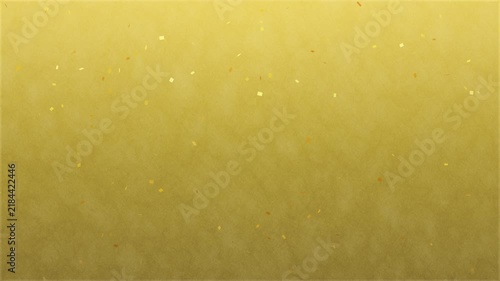 Falling Gold Confetti over Golden Japanese Washi Paper Background, Seamless Loop