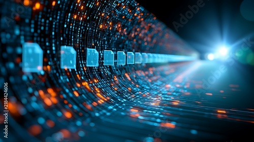 Artificial Intelligence in Document Analysis, the role of artificial intelligence in document analysis with an image portraying machine learning algorithms extracting data from unstructured documents