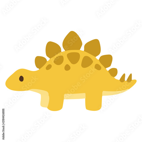 Yellow Stegosaurus Dinosaur