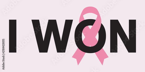 Bild auf Leinwand Celebrating strength and resilience a message of hope and victory over breast ca