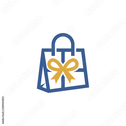 Shopping Bag With Gift Bow Icon