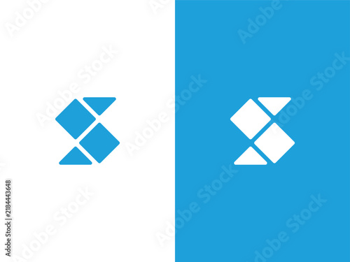 Initials S logo symbol. Letter S design. Innovative high tech logo illustration