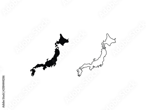 set of maps of Japan symbol design, japan vector illustration