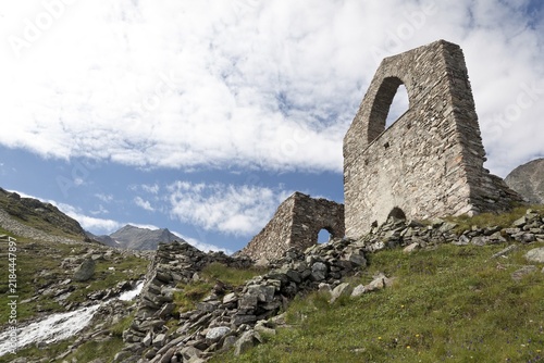 Radhaus, remains of gold mining on the Sonnblick, Rauris, Pinzgau, Salzburger Land, Austria