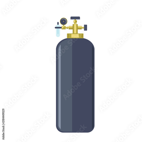 Plakat Oxygen cylinder cartoon vector element design
