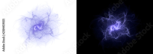Purple nebula cosmic explosion spreads wispy web like tendrils across space ideal for sci-fi art in PNG, Transparent and Black Background Versions