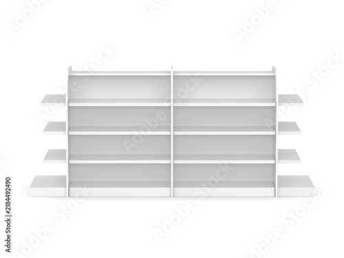 Supermarket display stand designed to promote products, attract consumers, and drive sales.