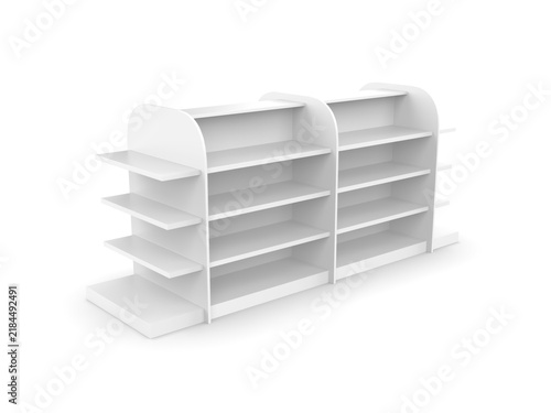 Supermarket display stand designed to promote products, attract consumers, and drive sales.