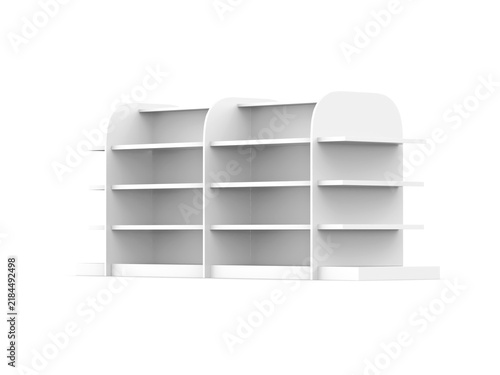 Supermarket display stand designed to promote products, attract consumers, and drive sales.