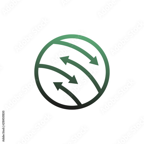 Arrow logo design template illustration vector