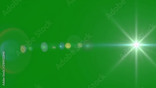 Optical Bloom Expanding and Contracting on Green Screen