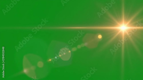 Warm Light Leak Appearing from Corner on Green Screen