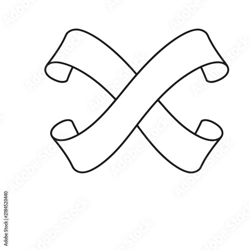 Ribbon Banner Emblem