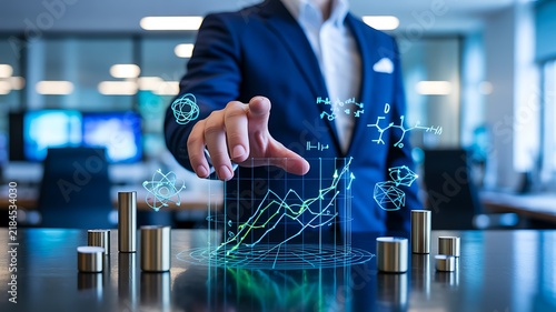 Business financial growth with digital analytics and investment performance