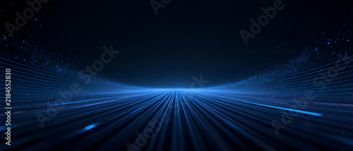 blue futuristic technology light speed tunnel background