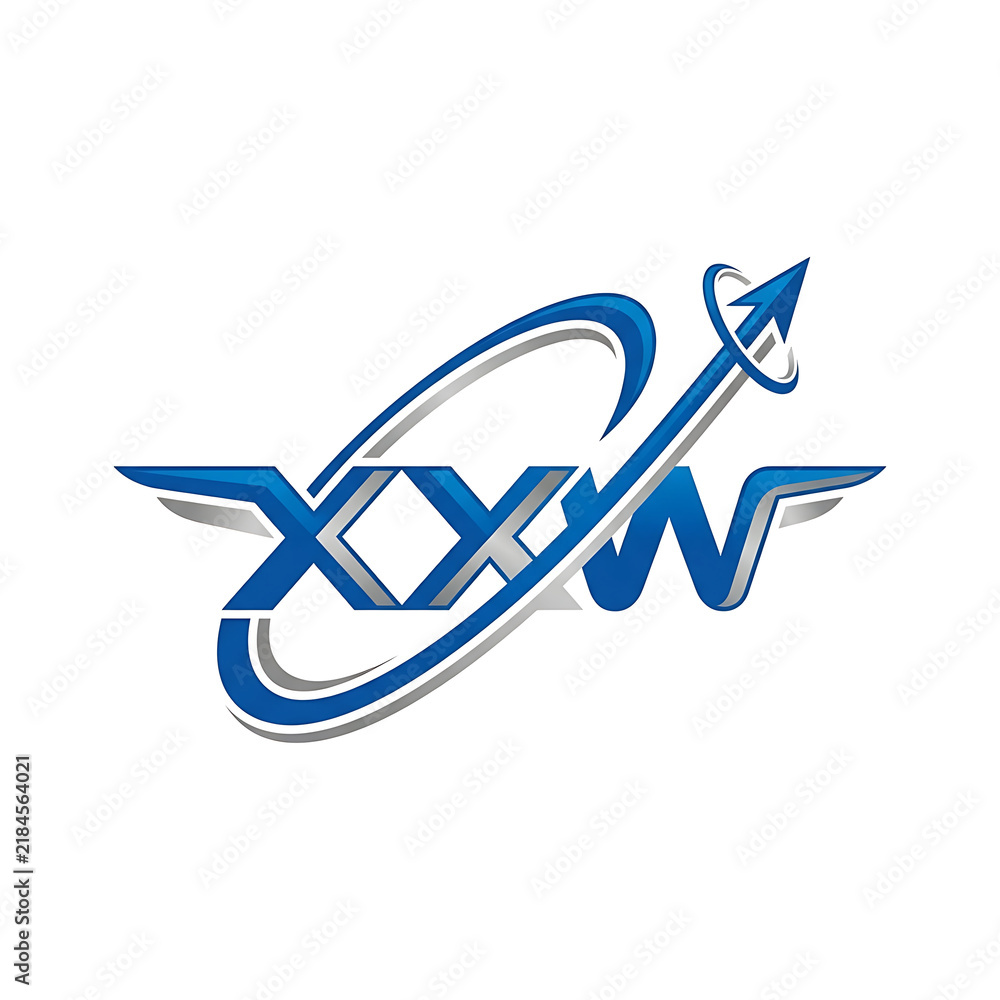 Naklejka premium XXW Supersonic Wings Aerospace Monogram Logo